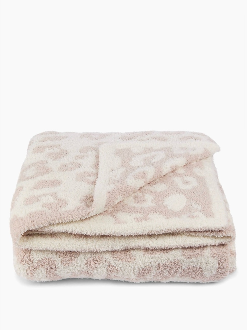Barefoot Dreams CozyChic In The Wild Throw Blanket - Cream Stone Leopard
